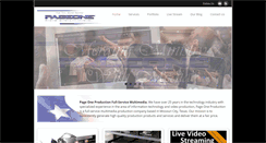 Desktop Screenshot of pageoneproduction.com
